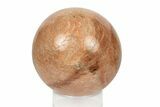 Polished Peach Moonstone Sphere - Madagascar #252036-1